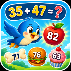 2 digits numbers addition game - Digiig - Game luyện phép toán cộng các số có 2 chữ số