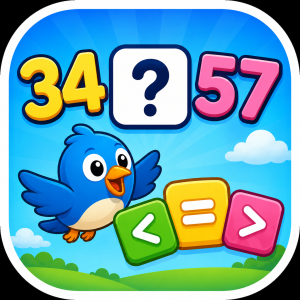 Compare 2-digit numbers - Digiig games - Game So sánh số có 2 chữ số