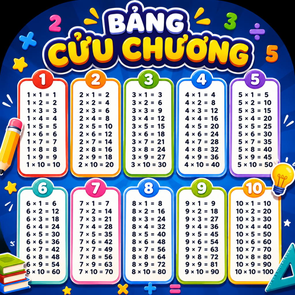 Game học bảng cửu chương - Digiig Games